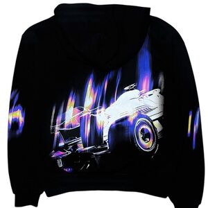 Formula 1 Hoodie Mens Medium F1 Racing Red Bull Ferrari Mercedes Pacsun Black